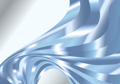Blue and White Gradient Wavy Background