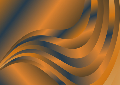 Abstract Blue and Orange Gradient Wavy Background Graphic