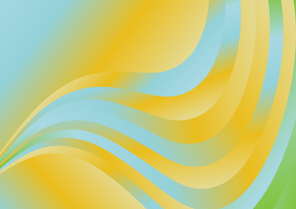 Blue and Orange Gradient Wavy Background Vector Art