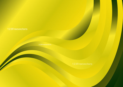 Wavy Green and Yellow Gradient Background Image