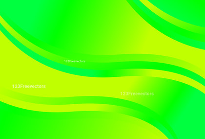 Wavy Green and Yellow Gradient Background