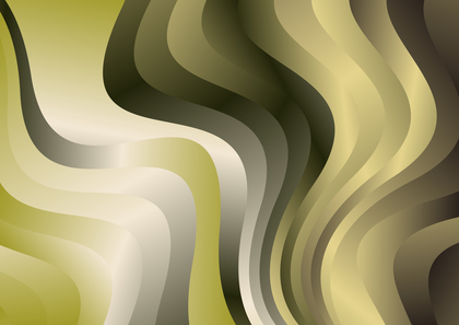 Abstract Grey and Yellow Gradient Wave Background Illustration