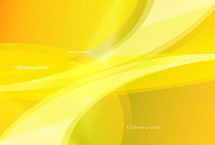 Abstract Wavy Orange and Yellow Gradient Background