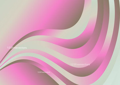 Pink and Beige Gradient Wave Background