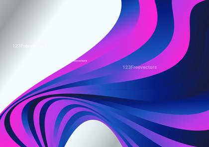 Pink and Blue Gradient Wavy Background Vector Image