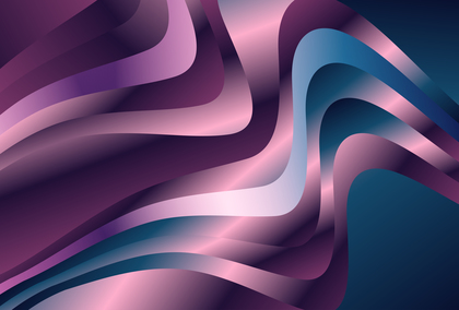 Abstract Pink and Blue Gradient Wavy Background
