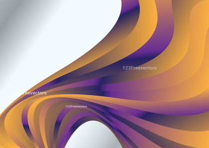 Purple and Orange Gradient Wave Background Vector Art