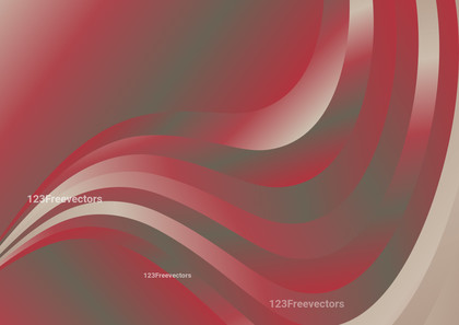 Abstract Wavy Red and Brown Gradient Background