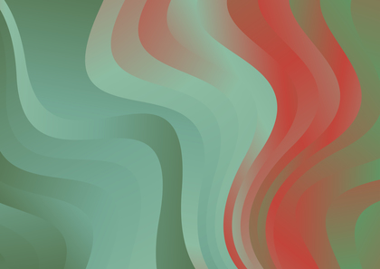 Abstract Red and Green Gradient Wave Background Design