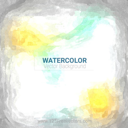 Light Grey and Yellow Green Watercolor Background