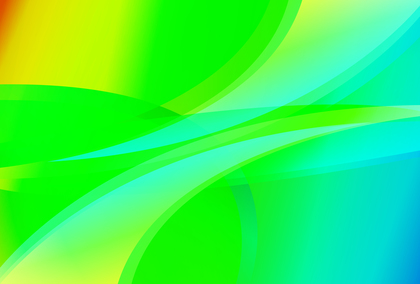 Abstract Wavy Blue Green and Yellow Gradient Background Vector Eps