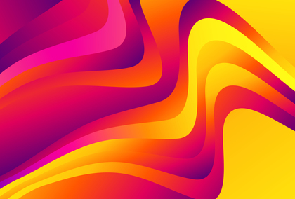 Abstract Pink Orange and Yellow Gradient Wavy Background Graphic