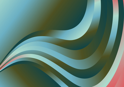 Abstract Wavy Red Green and Blue Gradient Background