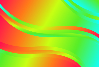 Wavy Red Green and Blue Gradient Background Vector