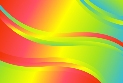 Abstract Red Yellow and Blue Gradient Wave Background Illustrator