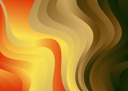 Abstract Red Yellow and Brown Gradient Wave Background