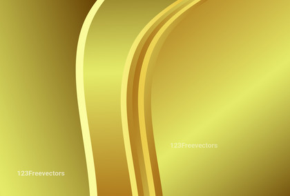 Gold Gradient Wavy Background Design