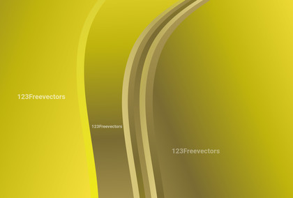 Abstract Yellow Gradient Wave Background