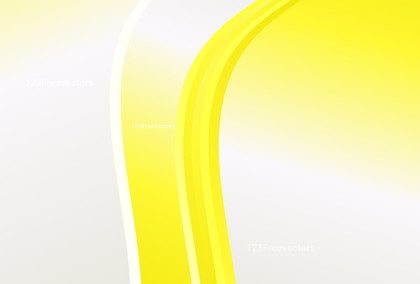 Abstract Yellow and White Gradient Wavy Background