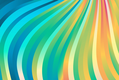 Blue and Orange Gradient Wavy Stripes Pattern background Vector Illustration