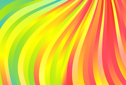 Pink Green and Yellow Gradient Wavy Stripes Background Illustration