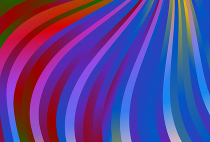 Red Green and Blue Gradient Wavy Stripes Background