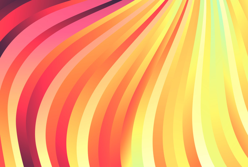 Red Orange and Yellow Gradient Wavy Stripes Pattern background