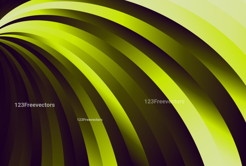 Abstract Dark Green Curved Stripes Gradient Background Image