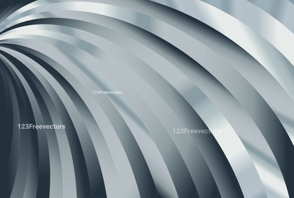 Blue and Grey Abstract Curved Stripes Gradient Background
