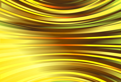 Yellow and Brown Abstract Gradient Curved Stripes Background Vector Eps