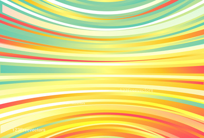 Blue Orange and White Abstract Curved Stripes Gradient Background