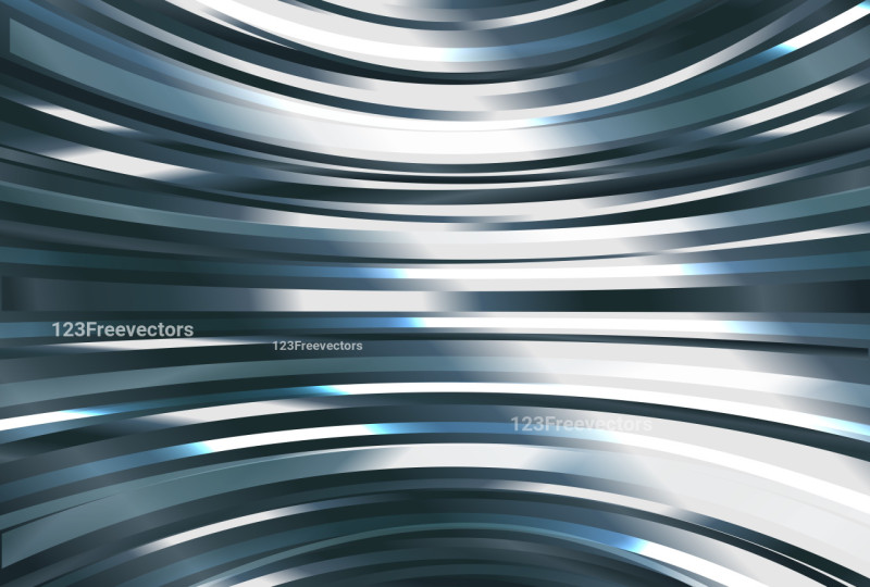 Blue White and Grey Gradient Curved Stripes Background