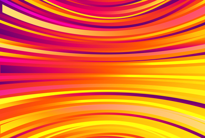 Pink Orange and Yellow Curved Stripes Gradient Background Design