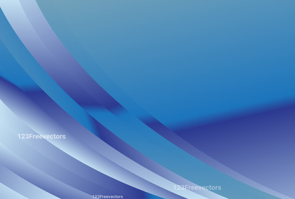 Blue Abstract Gradient Curve Background Vector Illustration
