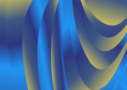 Blue and Yellow Gradient Curve Background