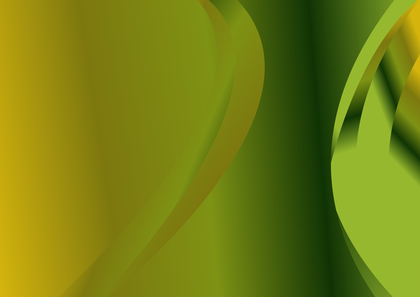 Green and Gold Gradient Curved Background Vector