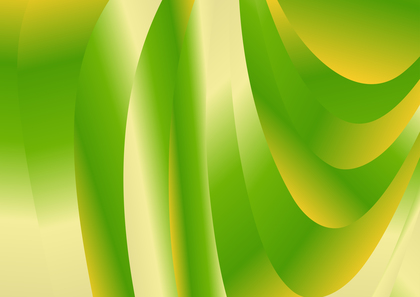 Green and Yellow Abstract Gradient Curved Background Design