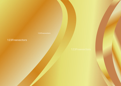 Abstract Orange and Yellow Gradient Curved Background Vector Graphic