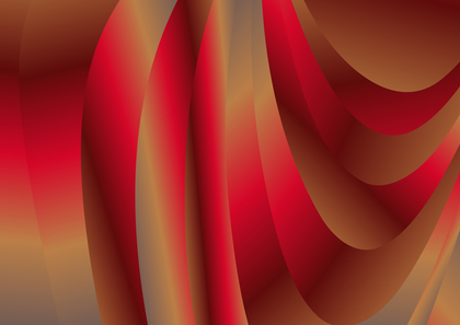 Abstract Red and Orange Gradient Curved Background