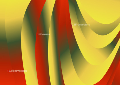 Red and Yellow Abstract Gradient Curve Background Graphic