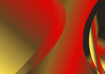 Black Red and Gold Abstract Gradient Curved Background