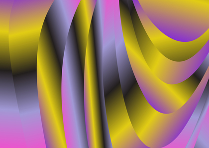Abstract Pink Blue and Yellow Gradient Curve Background