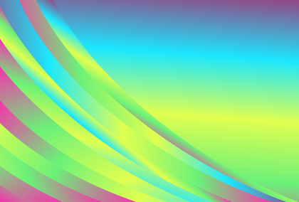 Pink Blue and Yellow Gradient Curved Background