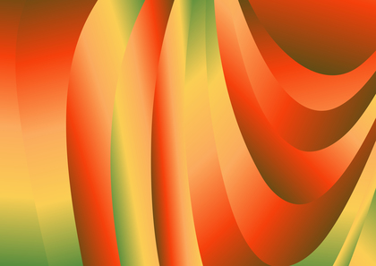 Red Green and Orange Gradient Curve Background Vector