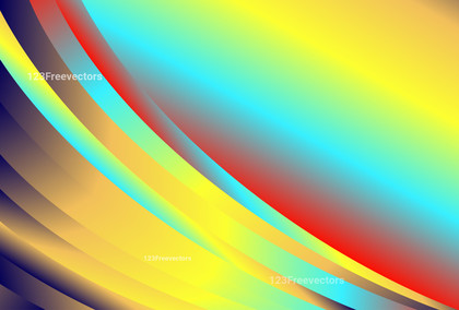 Abstract Red Yellow and Blue Gradient Curved Background