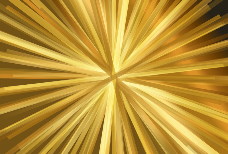 Abstract Orange Radial Stripes Background