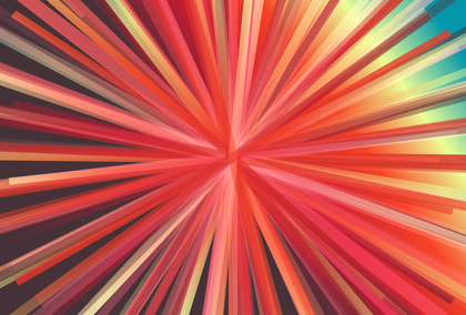 Red Yellow and Blue Radial Sunburst Background Design