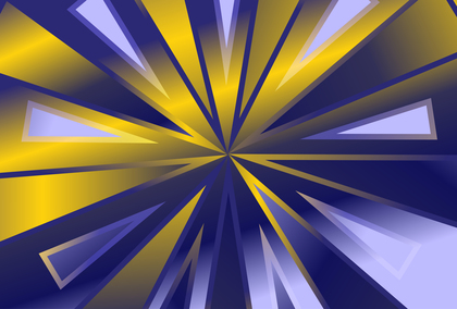 Blue and Gold Gradient Starburst Background