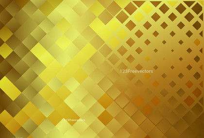 Abstract Gold Gradient Square Mosaic Background