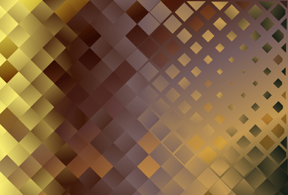 Brown and Gold Gradient Rectangle Mosaic Background Vector Image